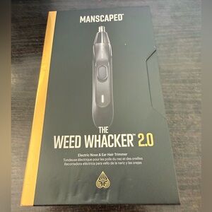 MANSCAPED THE WEED WHACKER 2.0 ELECTRIC SKIN SAFE NOSE, EAR, HAIR TRIMMER NWT
